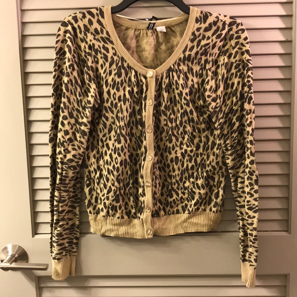 Animal Print Cardigan